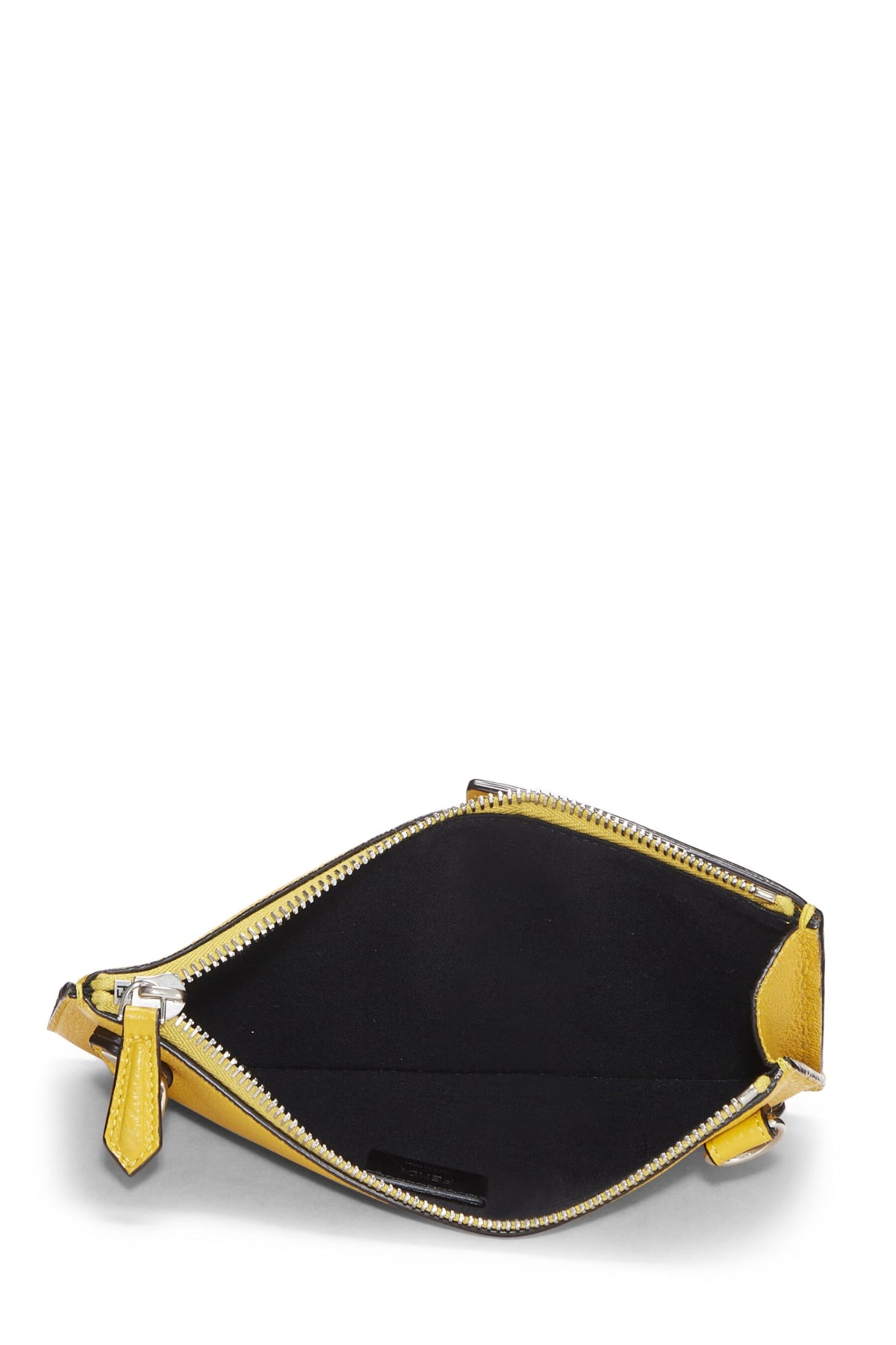 Fendi,  Yellow Leather Waist Pouch, Yellow