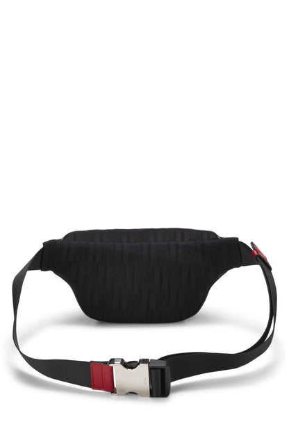 Fendi,  Black Mesh Zucca Belt Bag, Black