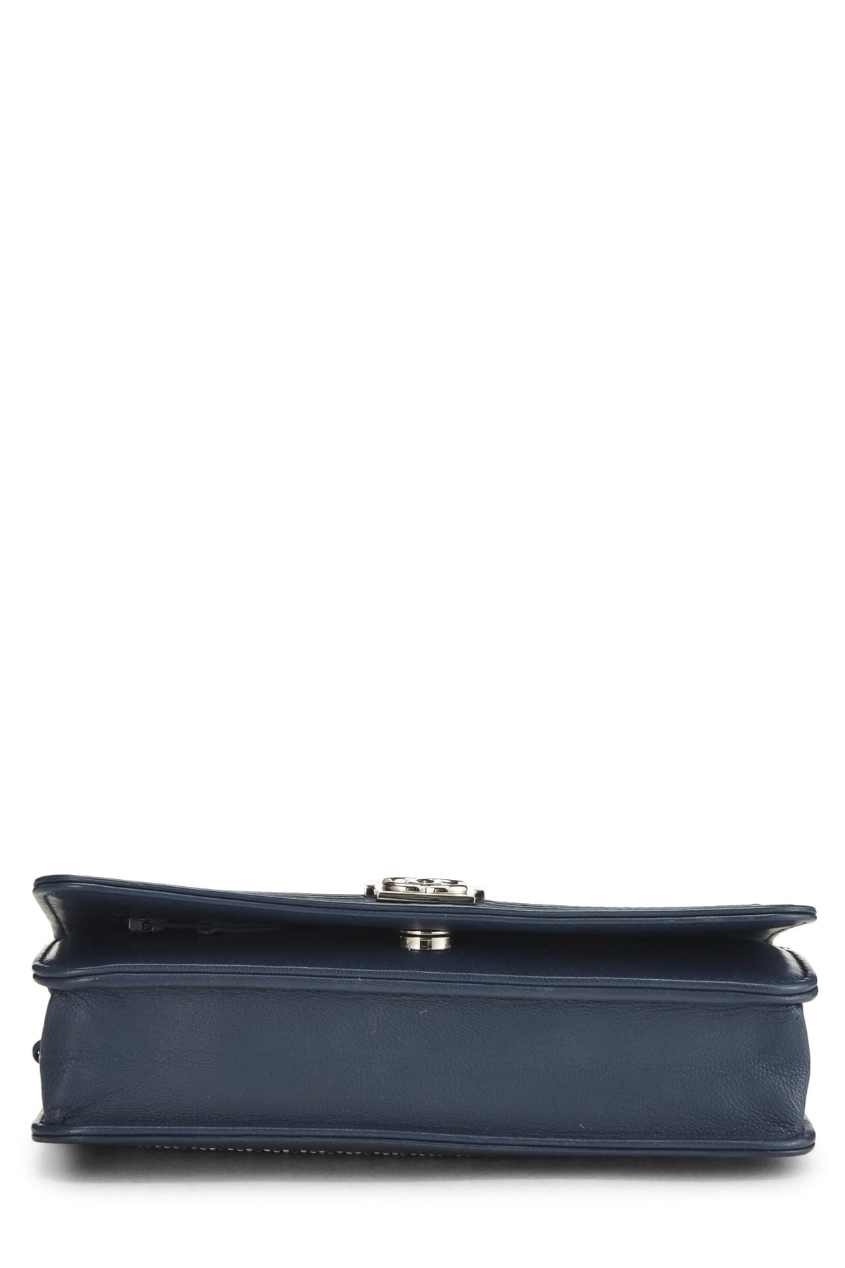 Chanel,  Blue Embellished Boy Wallet on Chain (WOC), Blue