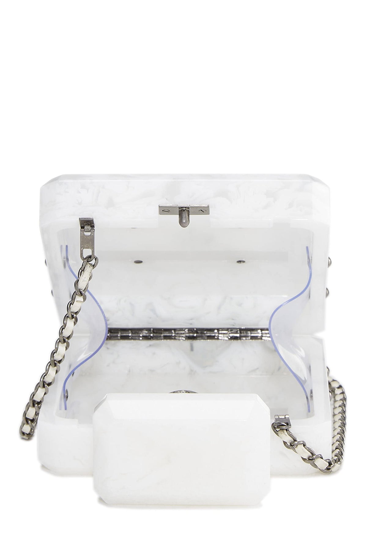 Chanel,  White Acrylic Perfume Minaudière, White