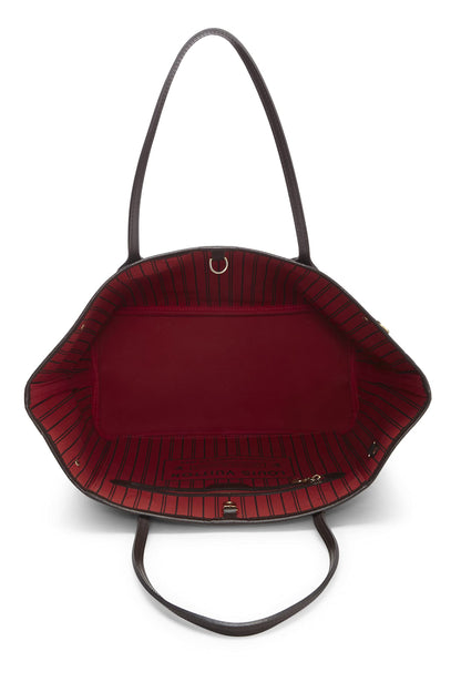 Louis Vuitton,  Damier Ebene Neverfull MM, Brown