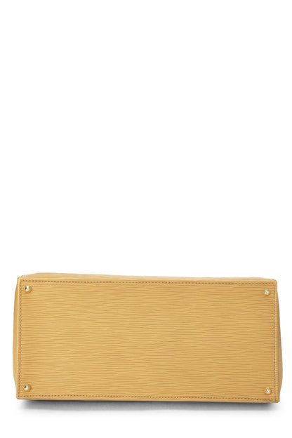 Fendi,  Yellow Zucca 1996 Convertible Handbag Small, Yellow