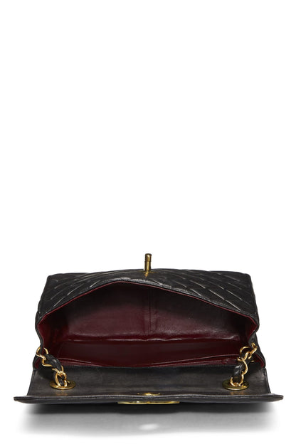 Chanel,  Black Lambskin Big 'CC' Square Flap, Black
