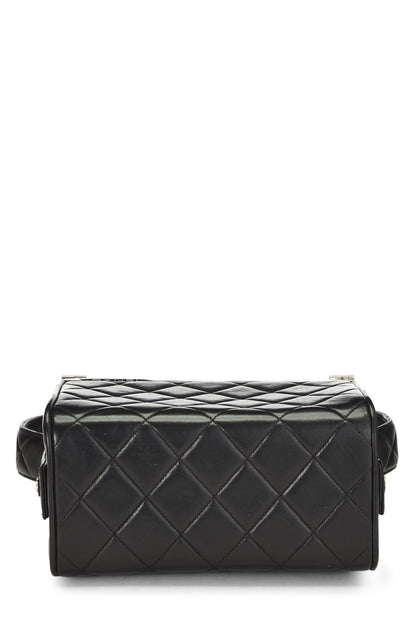 Chanel,  Black Quilted Lambskin Box Vanity Small, Black
