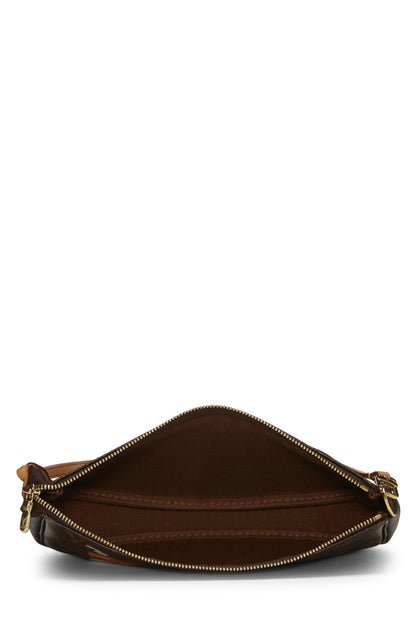 Louis Vuitton,  Takashi Murakami x Louis Vuitton Monogram Canvas Panda Pochette Accessoires, Brown