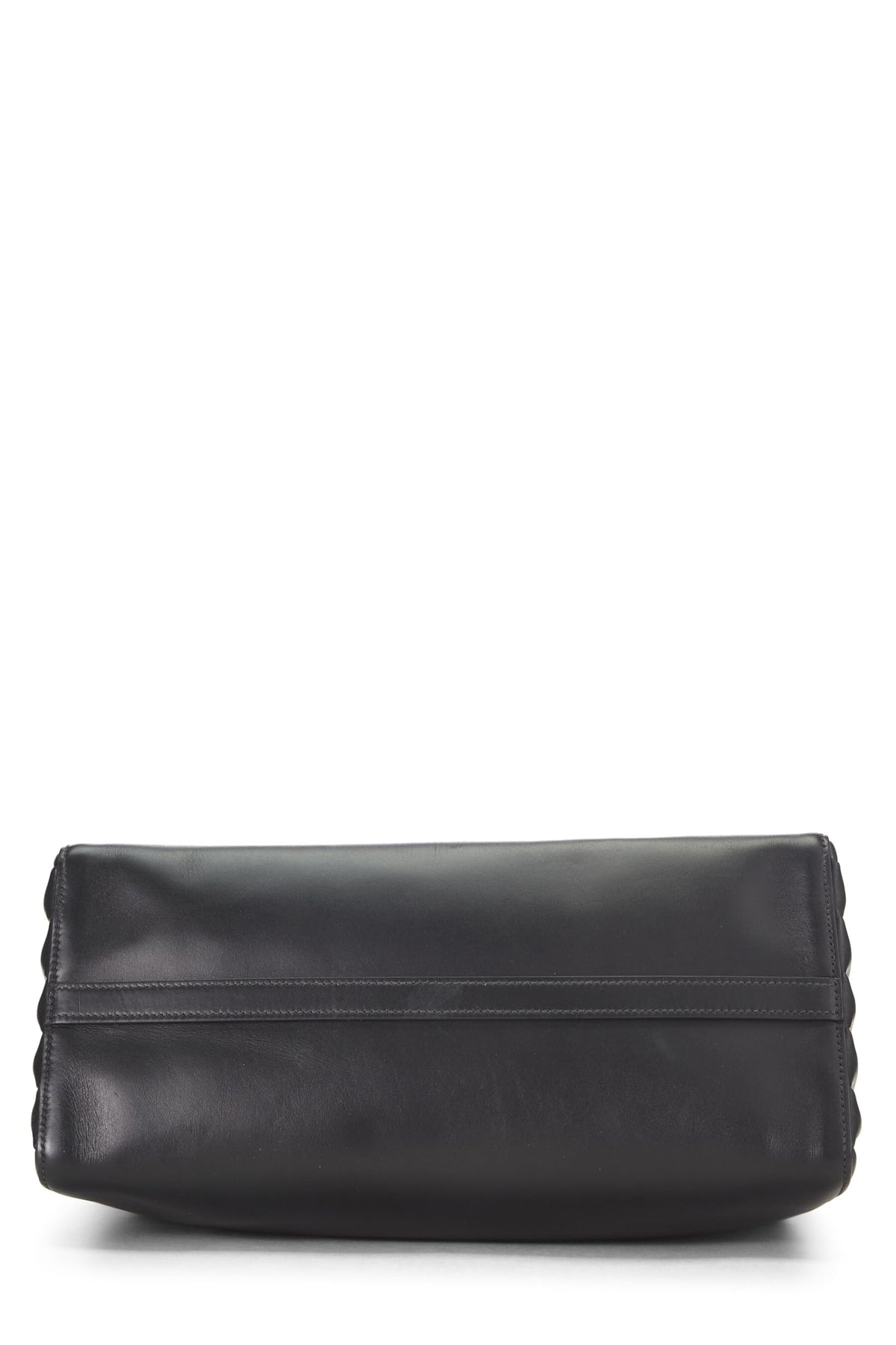 Prada,  Black Calfskin Bibliotheque Medium, Black