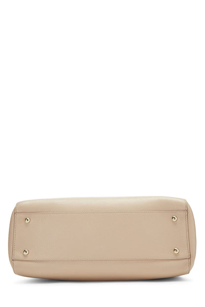 Chanel,  Beige Leather Neo Executive Shopping Tote, Beige