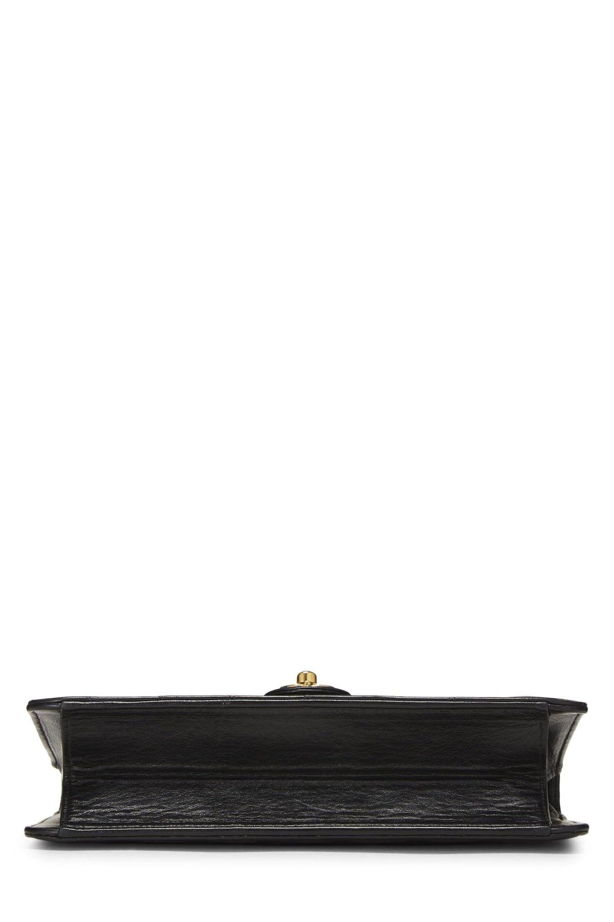 Chanel,  Black Quilted Lambskin Turnlock Ex Flap Medium, Black