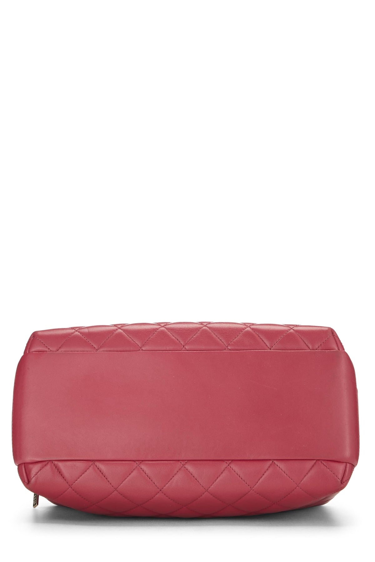 Chanel,  Pink Quilted Lambskin Trendy 'CC' Bowling Bag Large, Pink