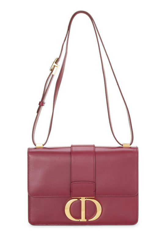 Dior, Burgundy Calfskin 30 Montaigne Box Bag, Burgundy