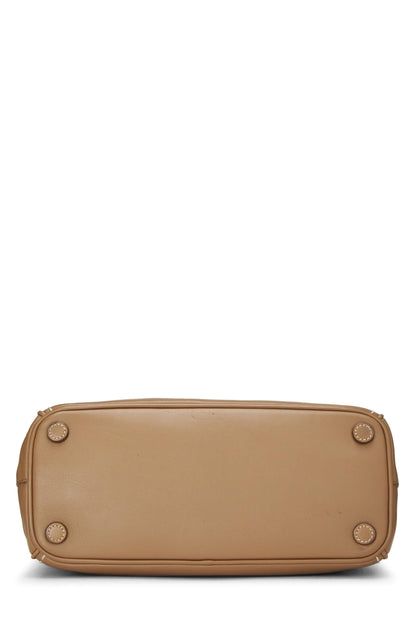 Prada,  Brown City Calfskin Galleria Tote Small, Brown