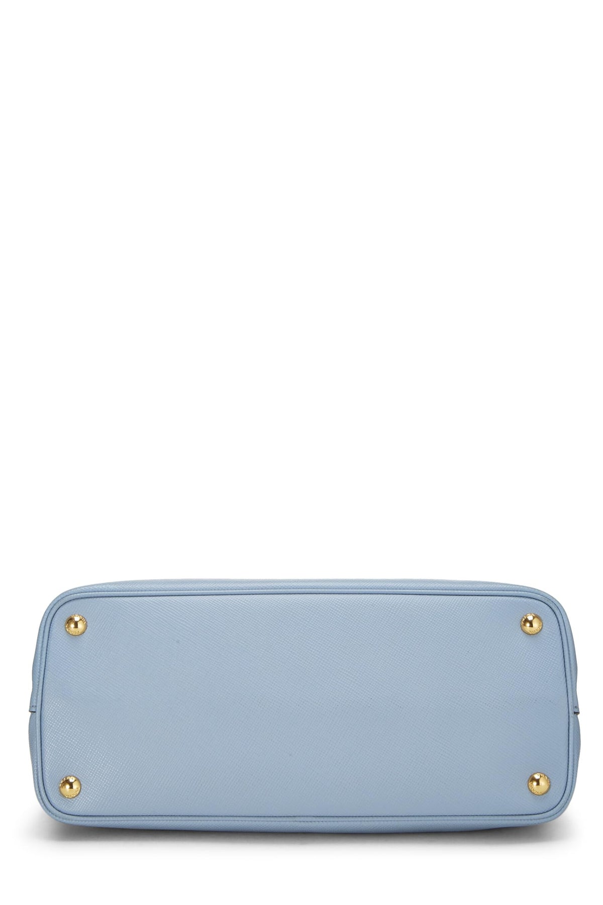 Prada,  Blue Saffiano Double Bag Tote Medium, Blue