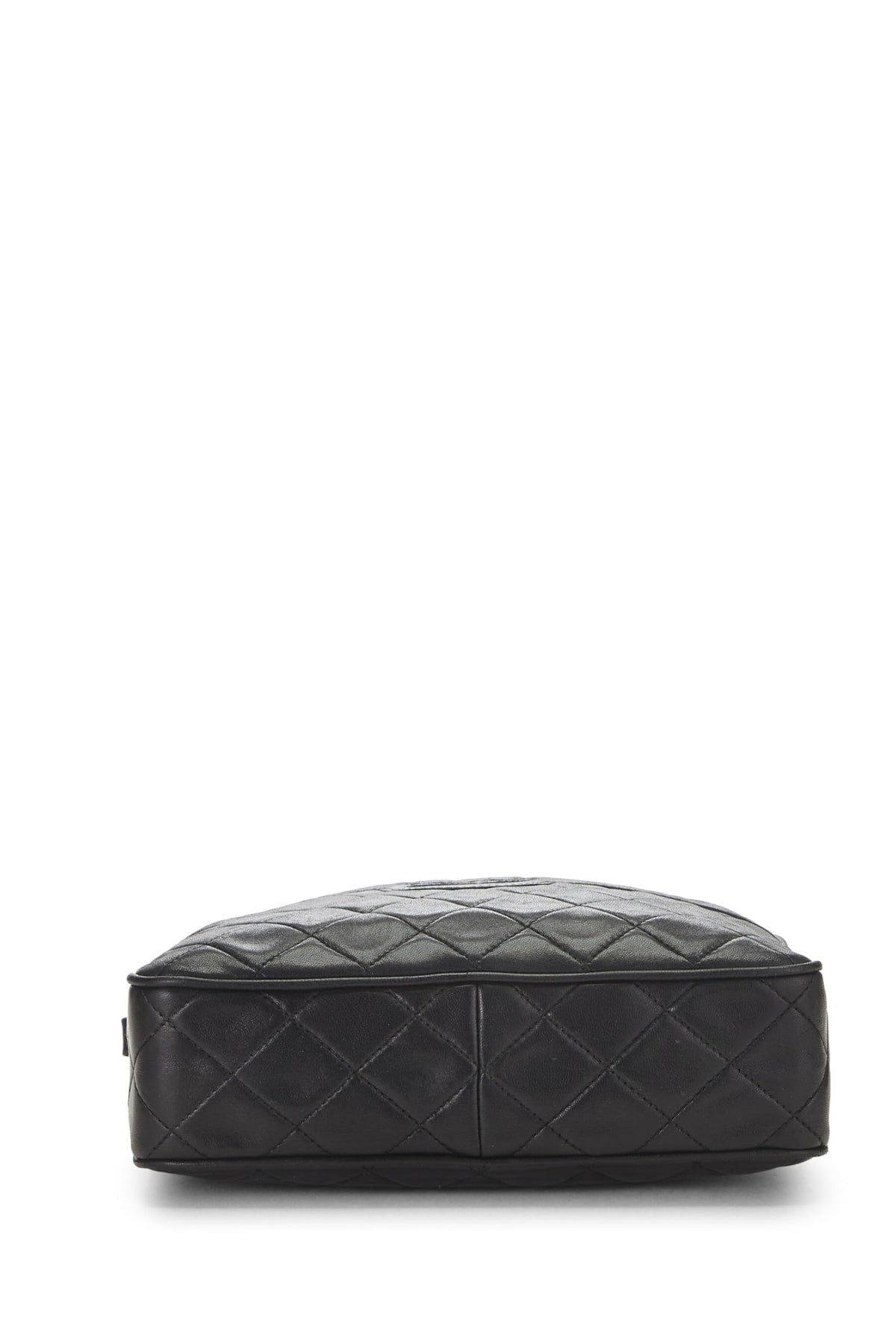 Chanel,  Black Quilted Lambskin Pocket Camera Bag Medium, Black