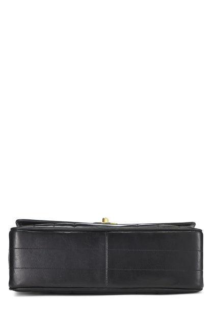 Chanel,  Black Vertical Lambskin Kelly, Black