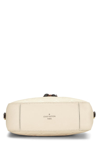 Louis Vuitton,  Beige Monogram Empreinte Saintonge, Beige
