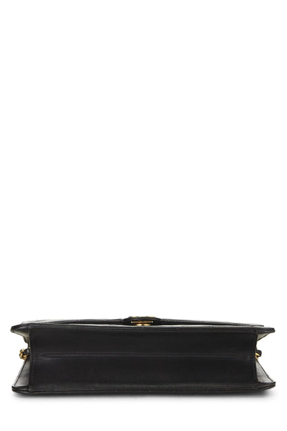 Chanel,  Black Quilted Lambskin Ex Flap Medium, Black