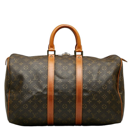 Louis Vuitton Monogram K-Polar 45 Boston Bag M41428 Brown PVC Leather  Louis Vuitton