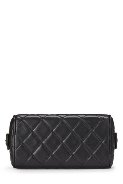 Chanel,  Black Quilted Lambskin Box Vanity Small, Black