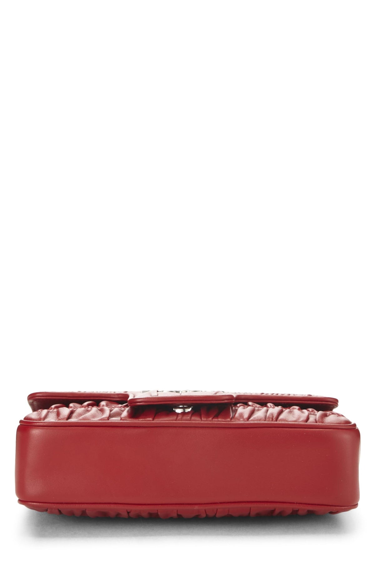 Prada,  Red Nappa Gaufre Crossbody Bag, Red