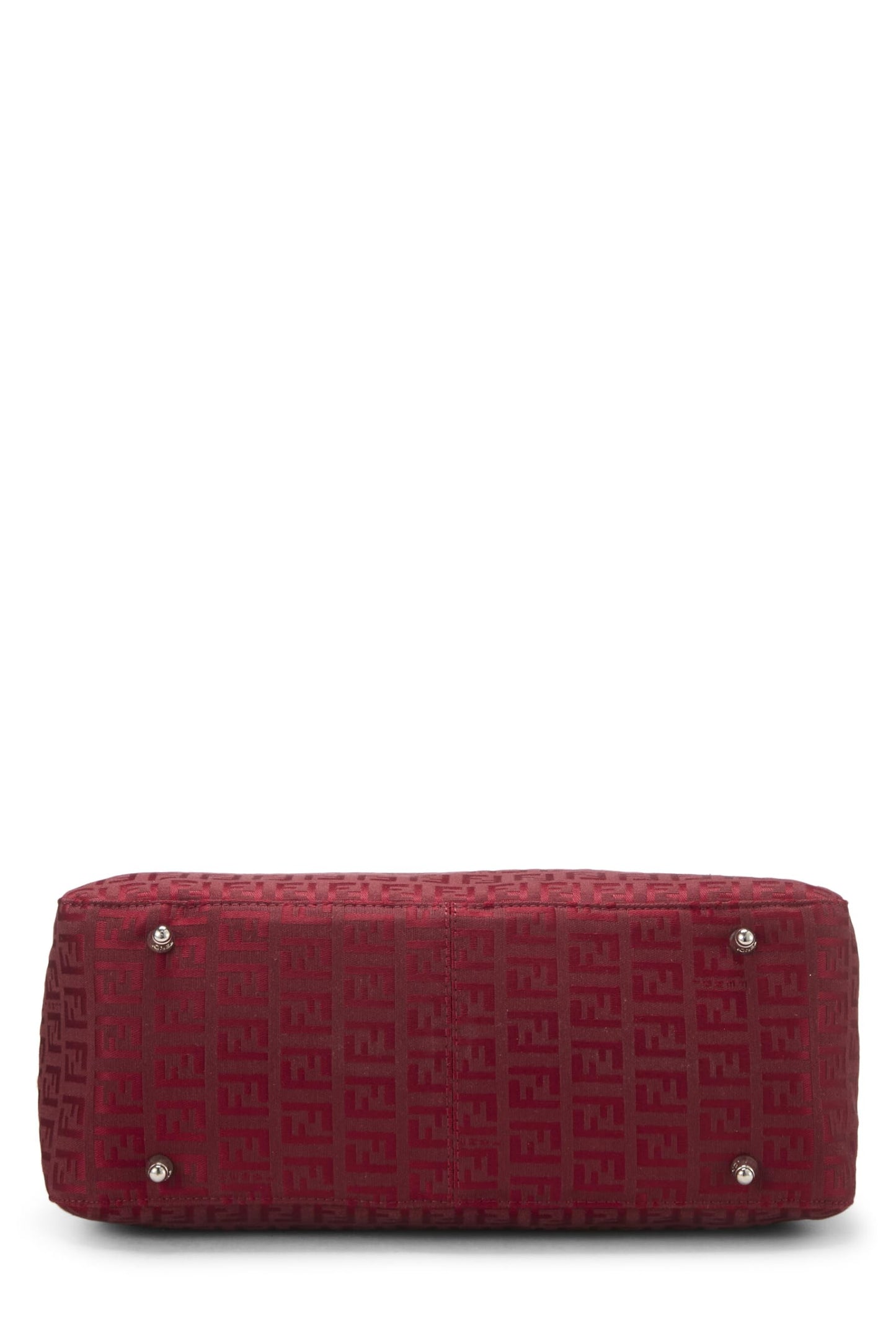 Fendi,  Red Zucchino Canvas Handbag Small, Red