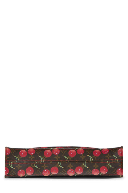 Louis Vuitton,  Takashi Murakami x Louis Vuitton Monogram Cerises Sac Plat, Brown