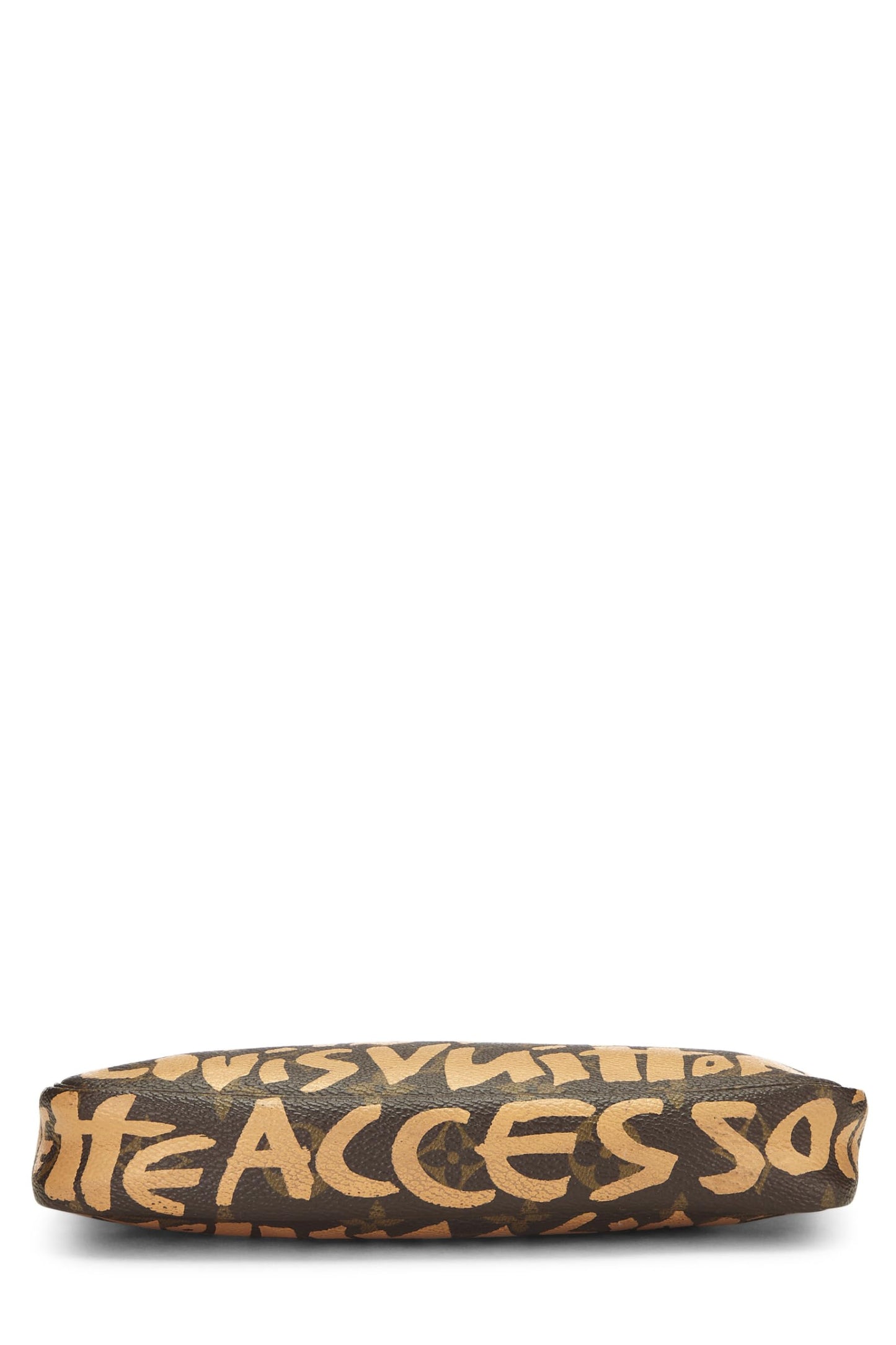 Louis Vuitton,  Stephen Sprouse x Louis Vuitton Beige Monogram Graffiti Pochette, Beige