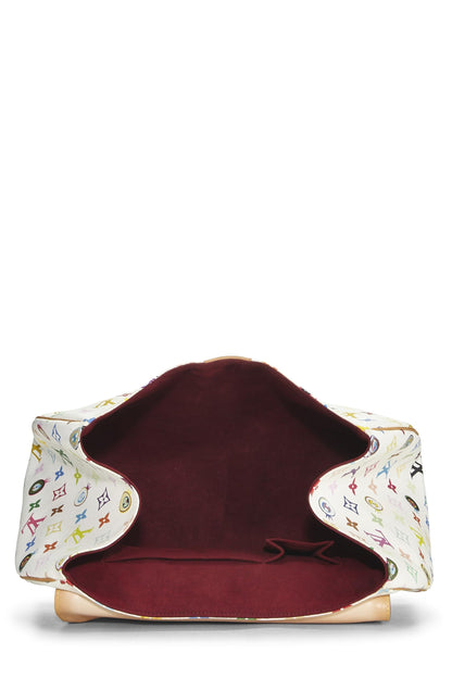 Louis Vuitton,  Takashi Murakami x Louis Vuitton White Monogram Multicolore Eye Love You Handbag, White