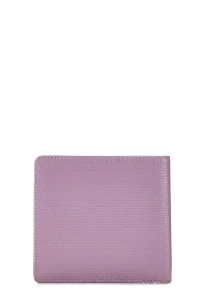Chanel,  Purple Calfskin Bifold Wallet, Purple
