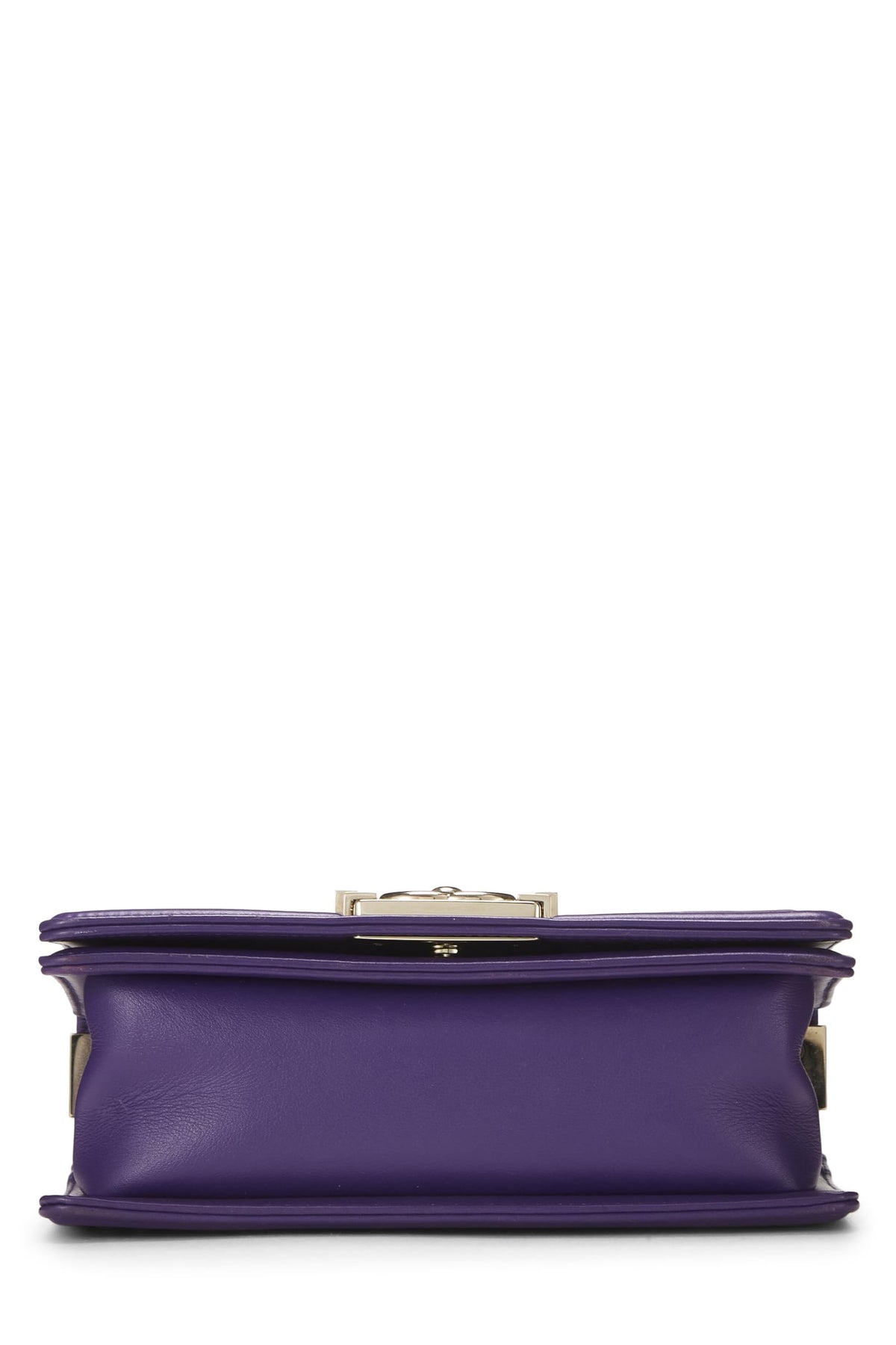 Chanel,  Purple Chevron Lambskin Boy Bag Small, Purple