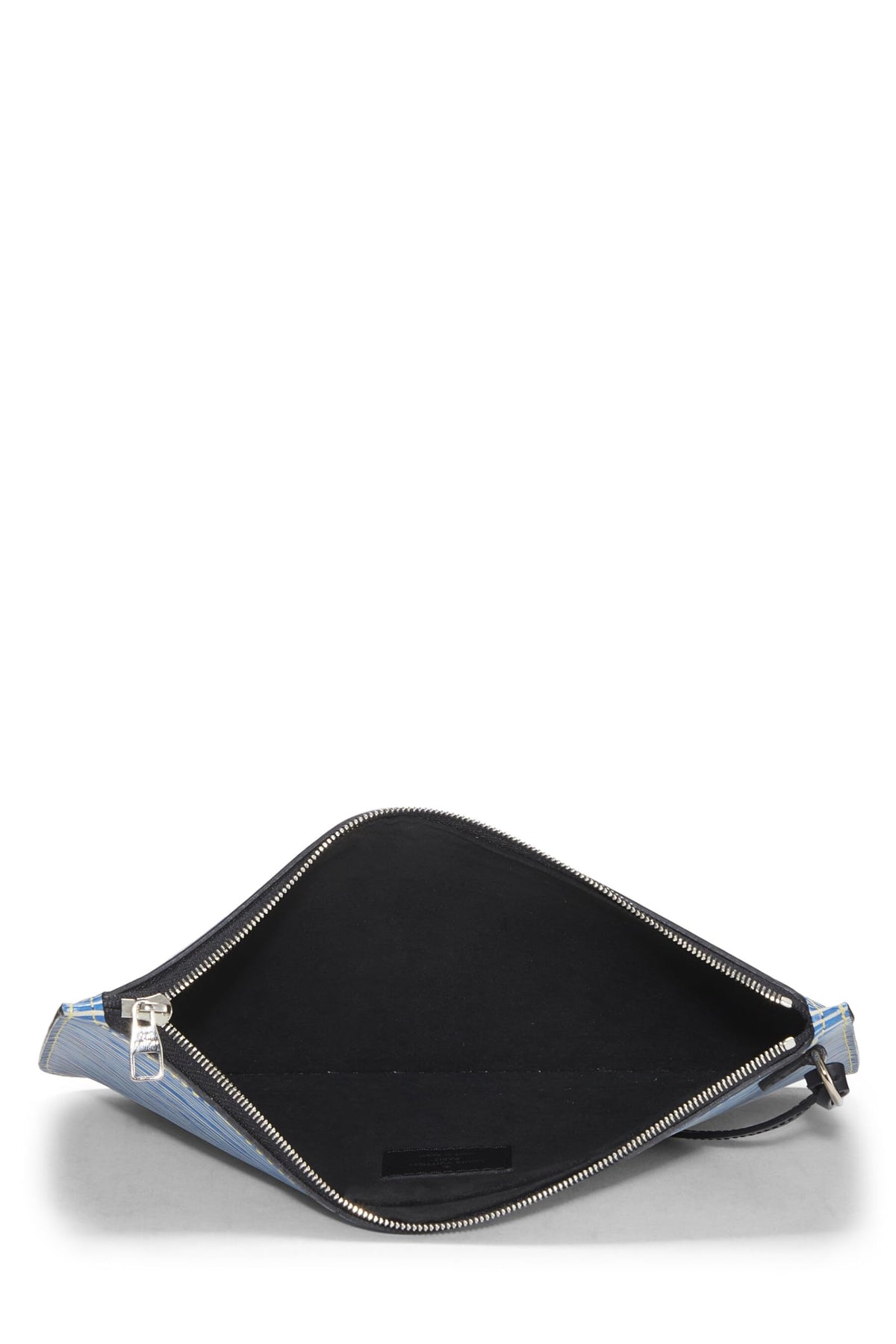 Louis Vuitton,  Light Denim Epi Neverfull Pouch MM, Blue