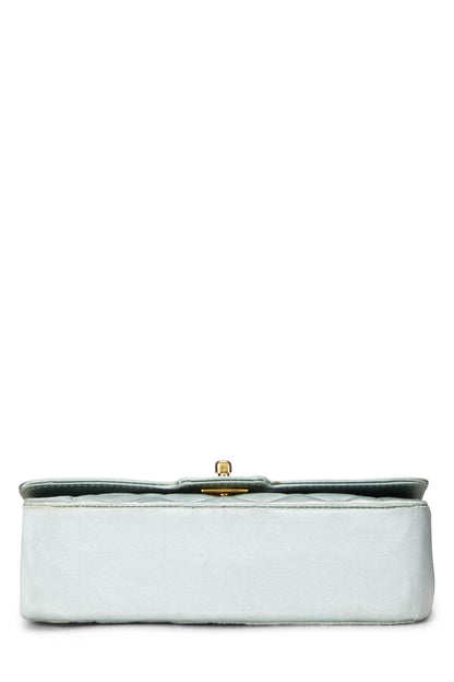Chanel,  Blue Satin Border Tab Mini, Blue