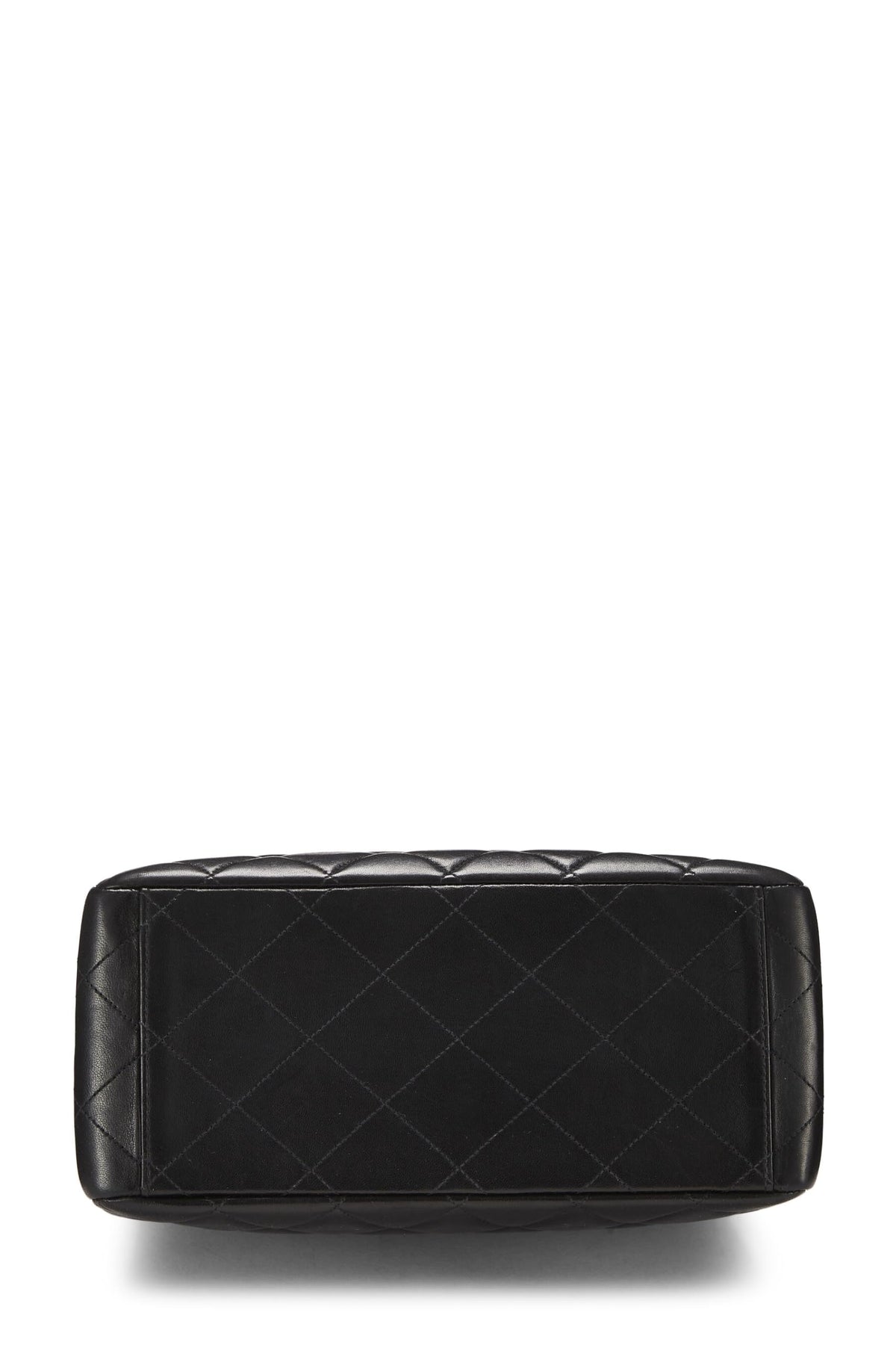 Chanel,  Black Quilted Lambskin Double Sided Flap Bag Tall, Black