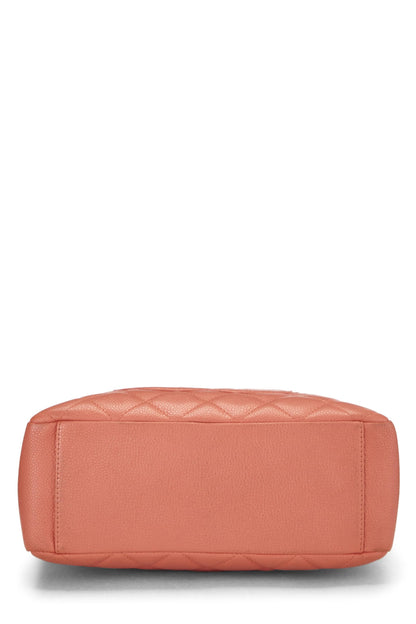 Chanel,  Pink Quilted Caviar Petite Shopping Tote (PST), Pink