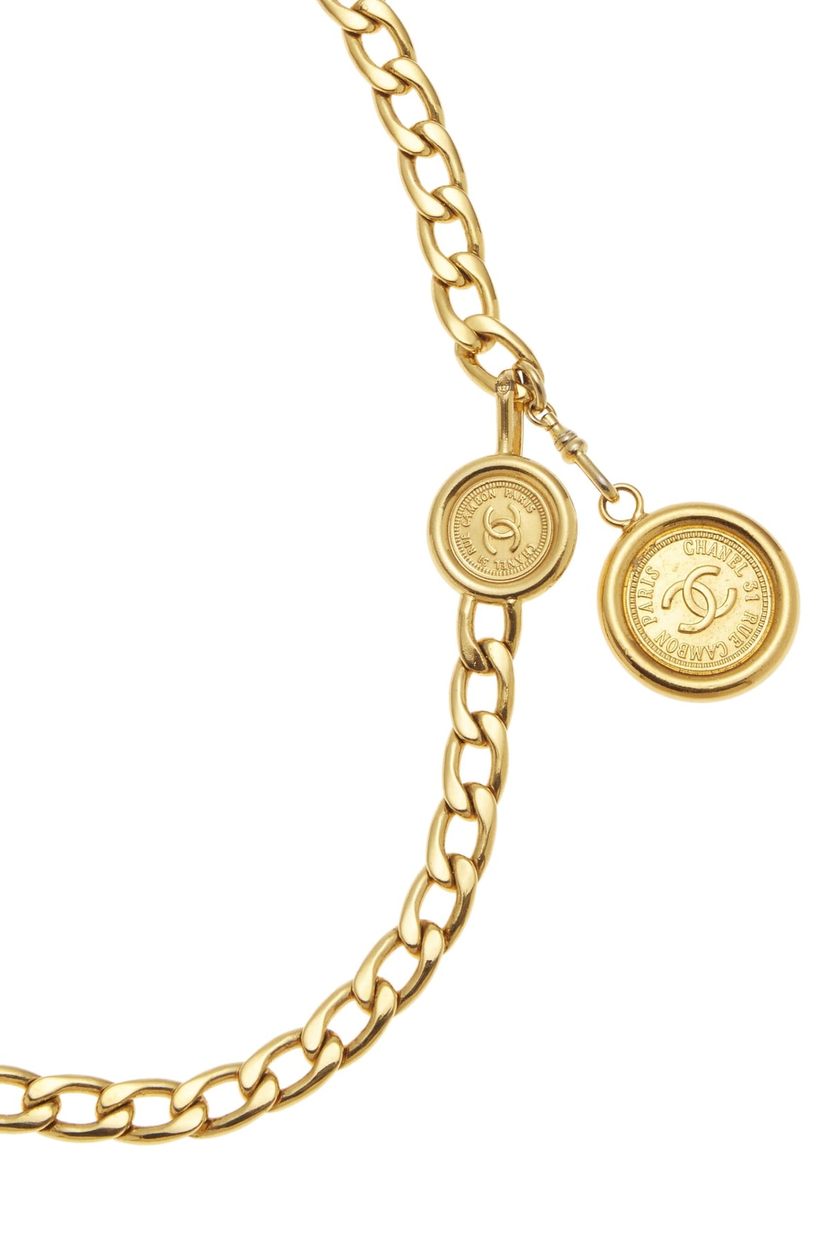 Chanel,  Gold 'CC' Chain Belt, Gold