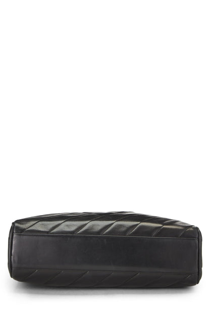 Chanel,  Black Lambskin Diamond 'CC' Camera Bag Large, Black