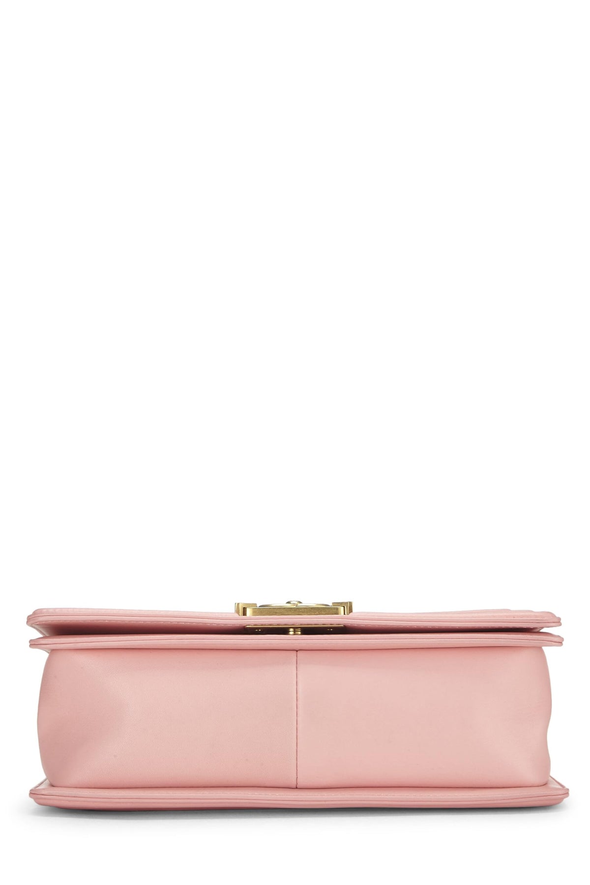 Chanel,  Pink & White Woven Chevron Boy Bag Medium, Pink