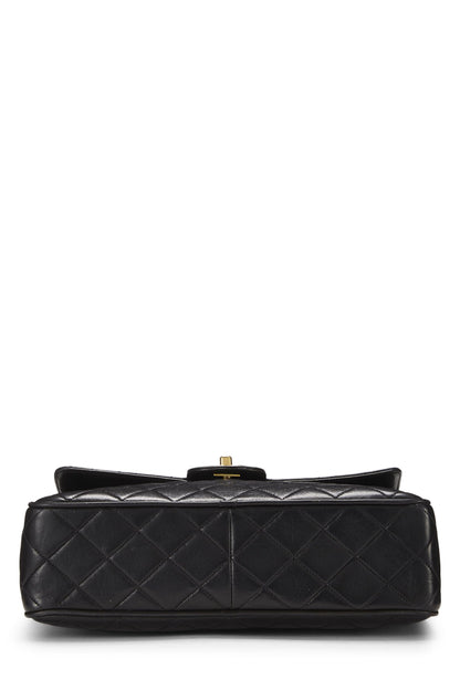 Chanel,  Black Quilted Lambskin Pocket Camera Bag Large, Black