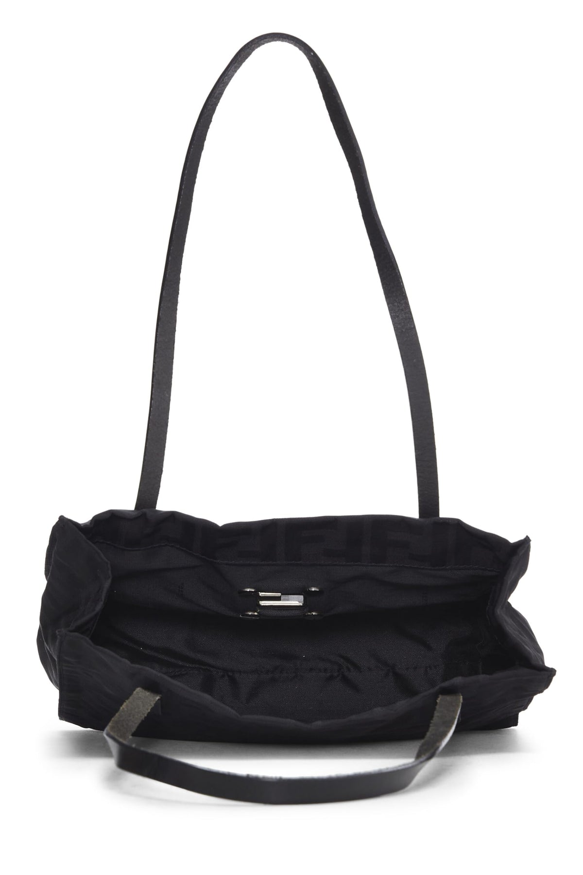 Fendi,  Black Zucca Nylon Tote Small, Black