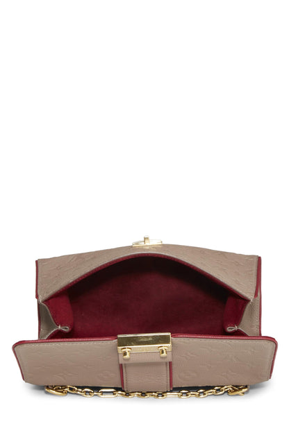 Louis Vuitton,  Bronze Monogram Empreinte Saint Sulpice PM, Beige