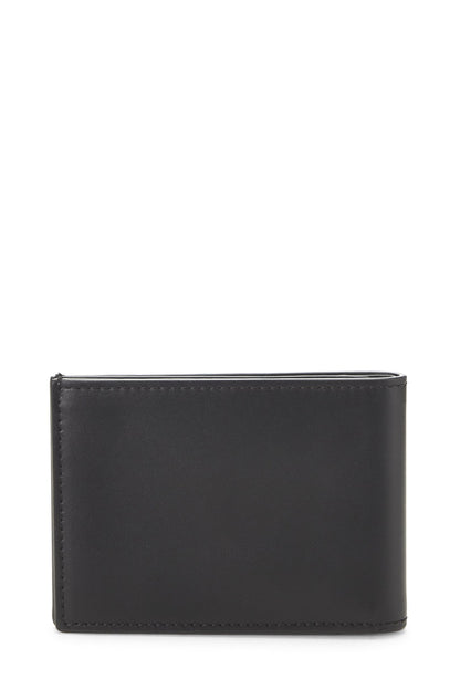 Fendi,  Black Leather Bifold Wallet, Black