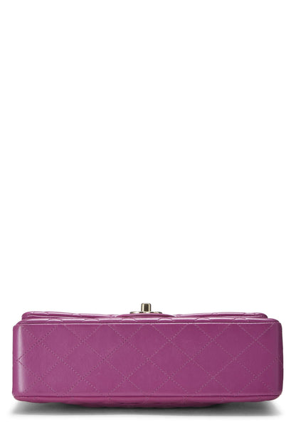 Chanel,  Purple Quilted Lambskin Classic Double Flap Small, Purple