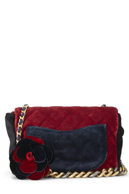 Chanel,  Paris-Cosmopolite Tricolor Velour Private Affair Flap Bag, Multi
