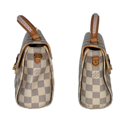 Louis Vuitton Damier Azur Braided Croisette Rose Bag