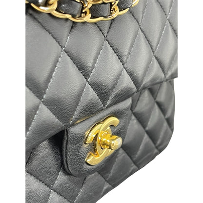 Chanel Chanel Classic Double New Bag Quilted Lambskin Small - Black