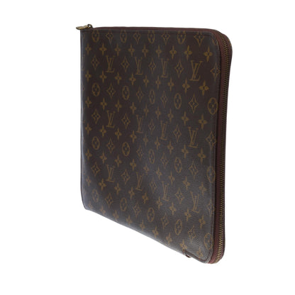 LOUIS VUITTON document holder in brown monogram canvas