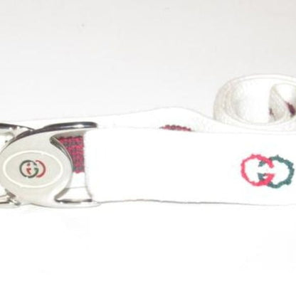 Gucci NOS White Terry Cloth & Red Green Enamel