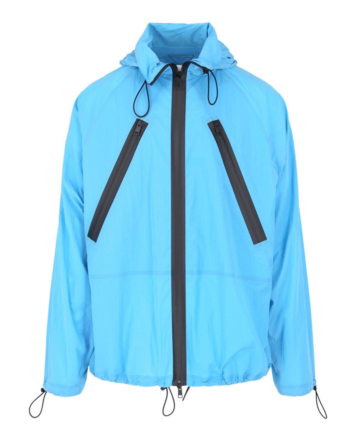 Bottega Veneta Mens Hooded Zip Lightweight Jacket Regular L Bright Blue