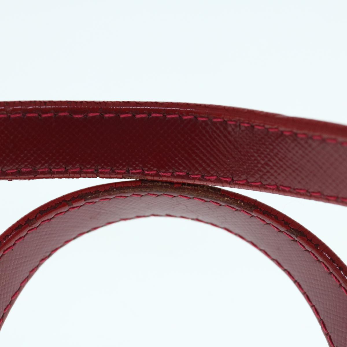 Burberry Nova Check Hand Bag Nylon Leather Beige Red Auth 63499