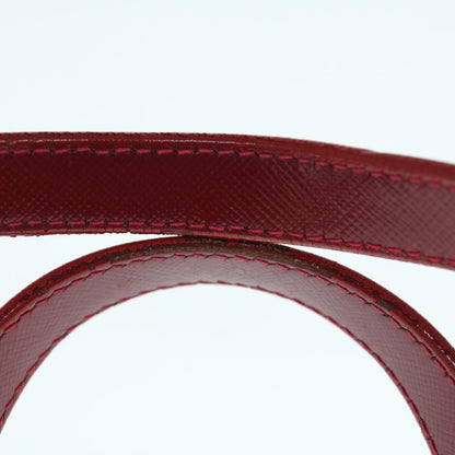 Burberry Nova Check Hand Bag Nylon Leather Beige Red Auth 63499