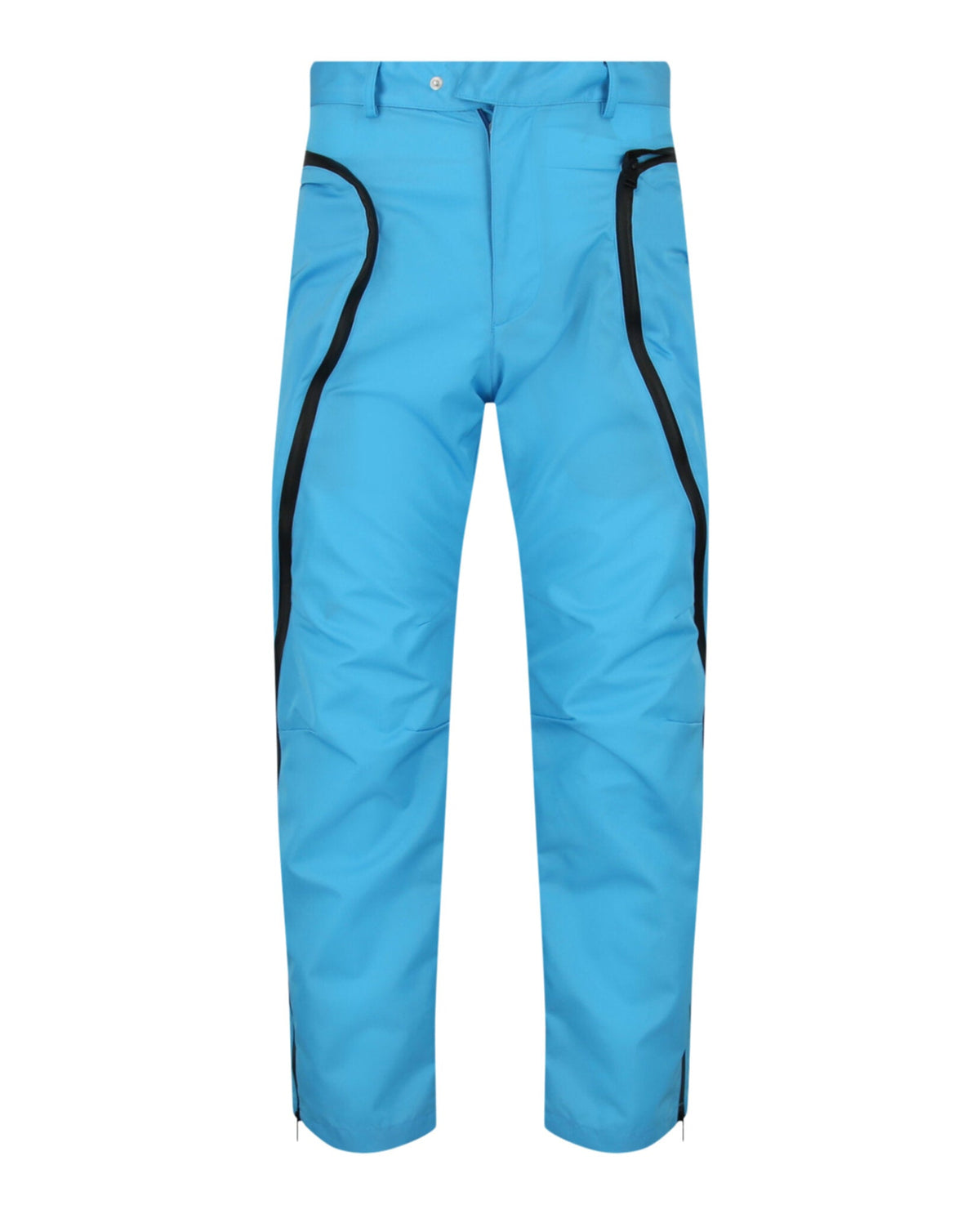 Bottega Veneta Mens Nylon Straight-Leg Pants Bright Blue